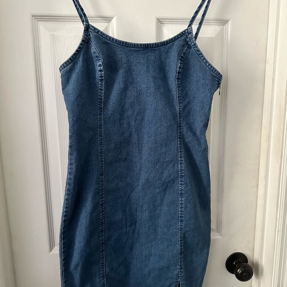 Crown & Ivy Blue Denim Dress